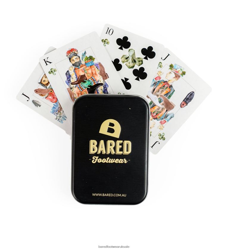 Black & White Unisex Bared Footwear N06D2V349 Bared Playing Cards