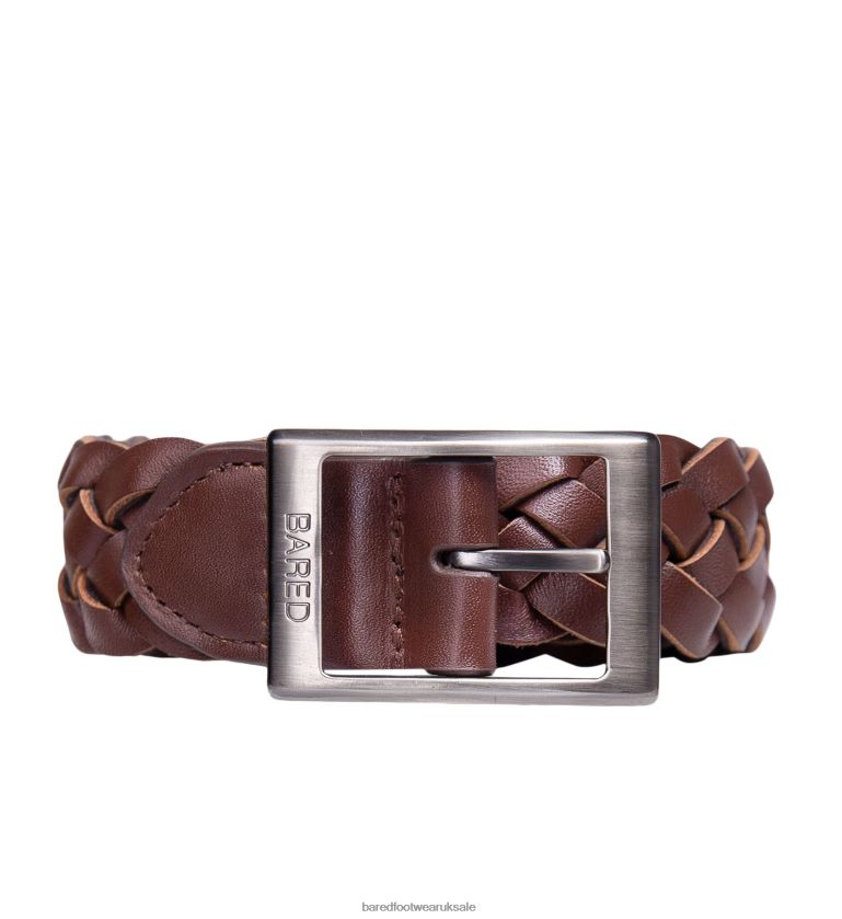 Choc Woven Leather Belts Unisex Bared Footwear N06D2V357 Bared Belt