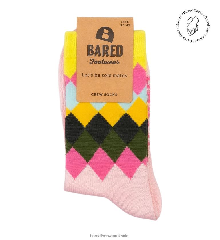 Pink Bamboo Unisex Bared Footwear N06D2V343 Crew Socks