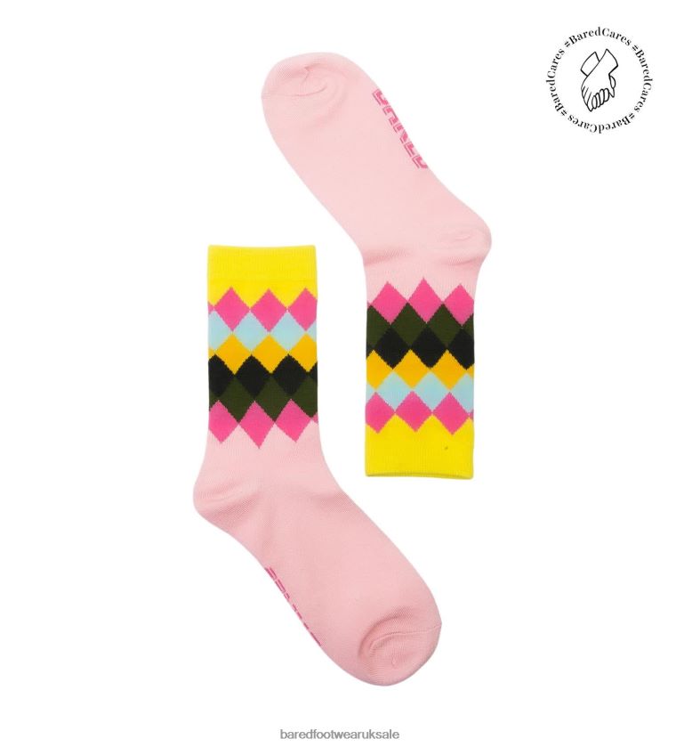 Pink Bamboo Unisex Bared Footwear N06D2V343 Crew Socks