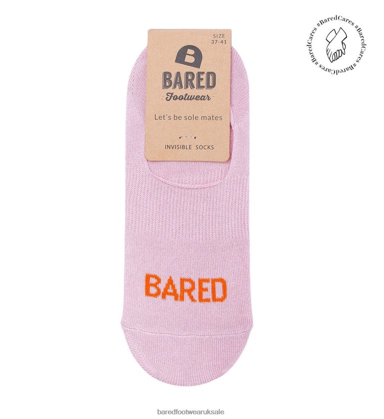 Pink & Orange Unisex Bared Footwear N06D2V337 Invisible Socks