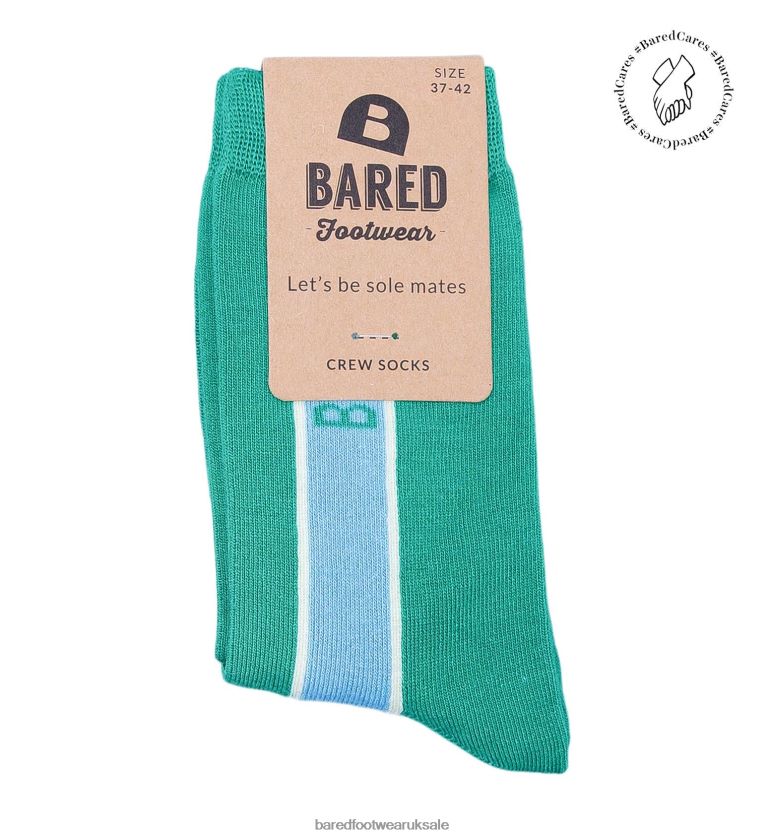 Teal & Blue Unisex Bared Footwear N06D2V340 Crew Socks