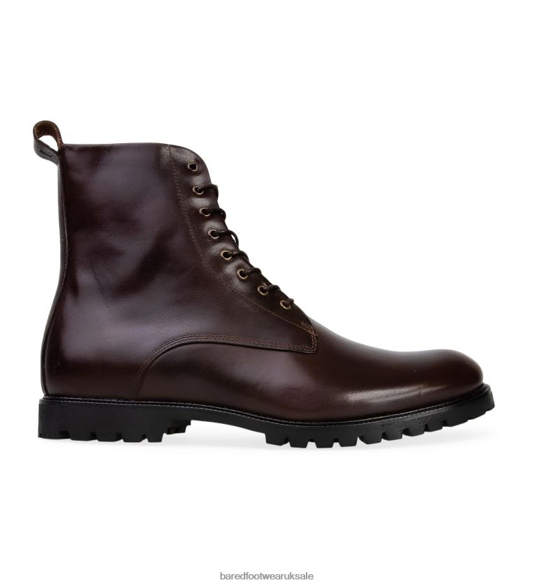 Chocolate Leather Boots Men Bared Footwear N06D2V4 Selenium 2