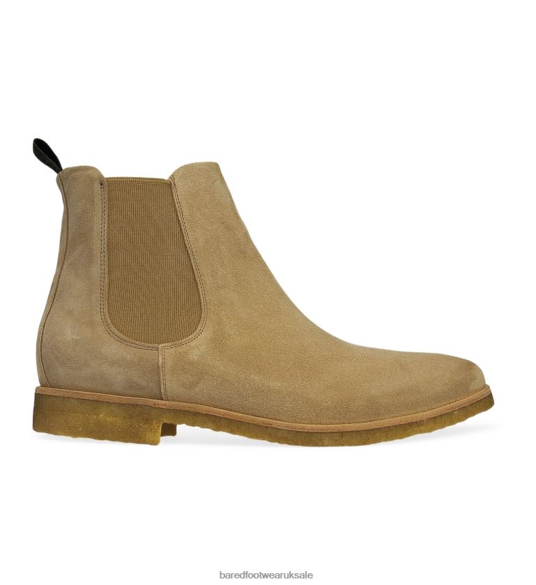 Sand Suede Boots Men Bared Footwear N06D2V67 Bismuth