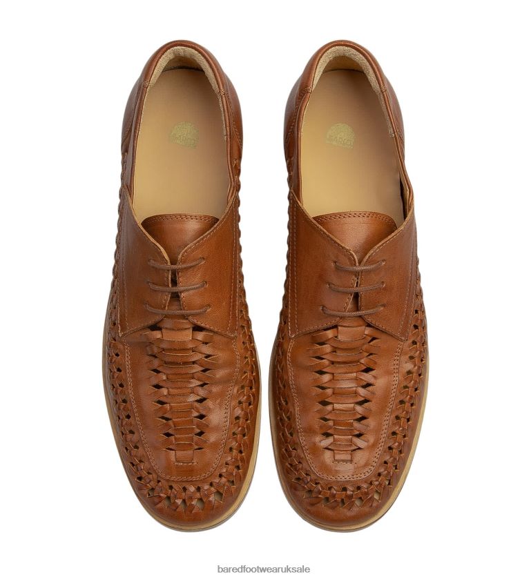 Burnished Tan Leather Boat Shoes Men Bared Footwear N06D2V27 Curium