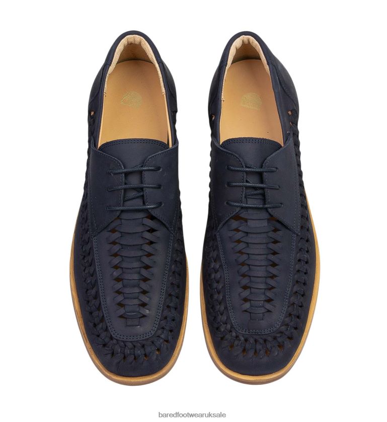 Navy Nubuck Boat Shoes Men Bared Footwear N06D2V29 Curium