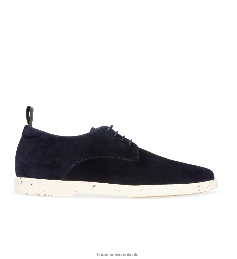 Navy Suede Lace Ups Men Bared Footwear N06D2V55 Adamant