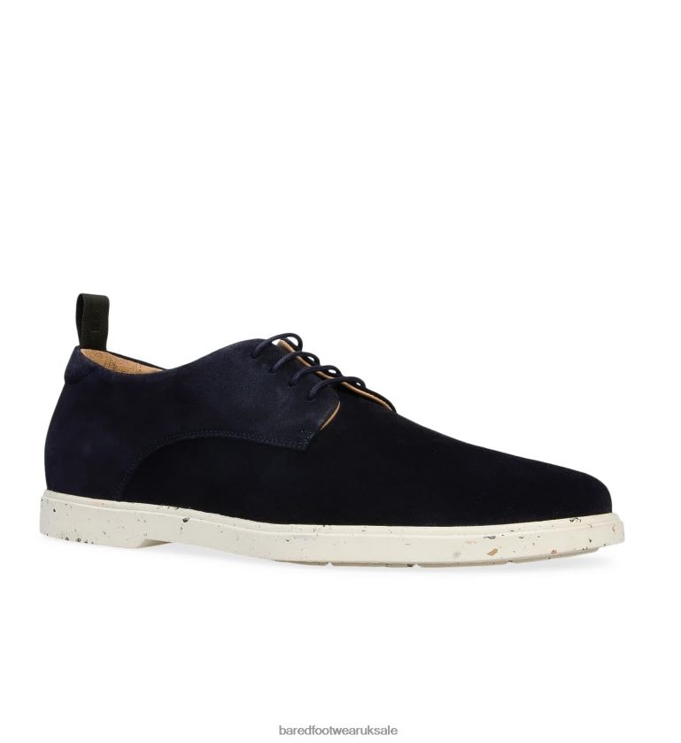 Navy Suede Lace Ups Men Bared Footwear N06D2V55 Adamant