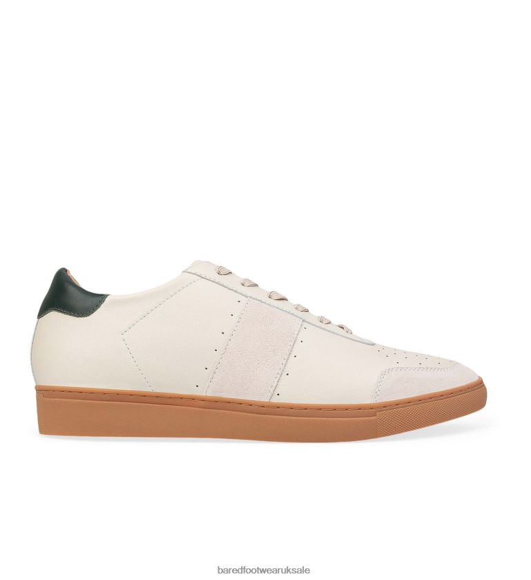 Ecru Leather with Gum Sole Sneakers Men Bared Footwear N06D2V56 Magnox