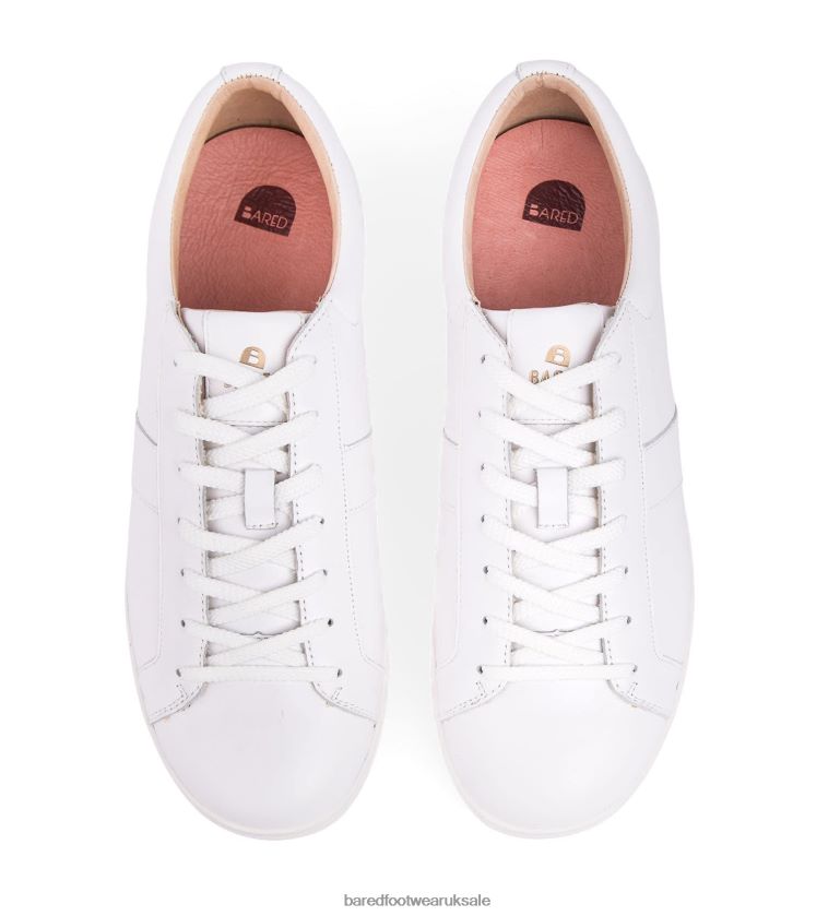 White Leather Sneakers Men Bared Footwear N06D2V25 Lead