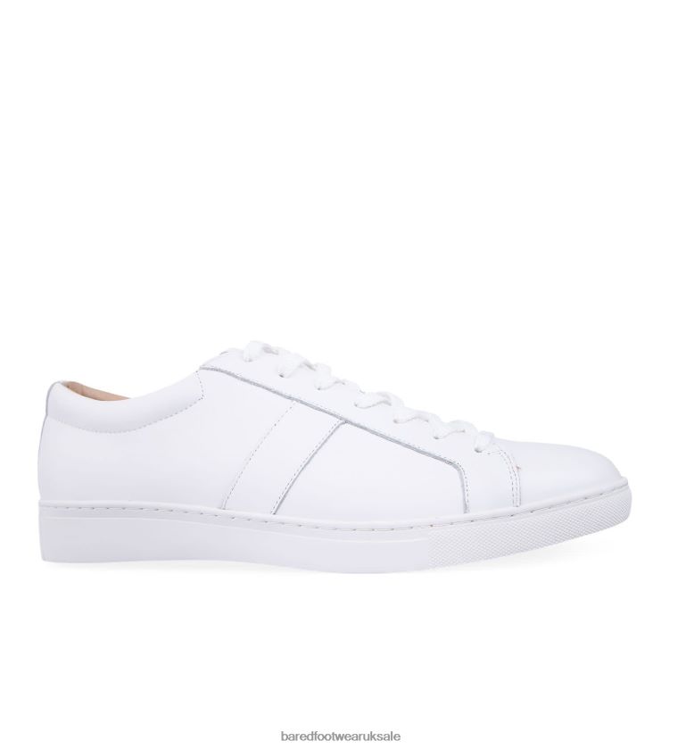 White Leather Sneakers Men Bared Footwear N06D2V25 Lead