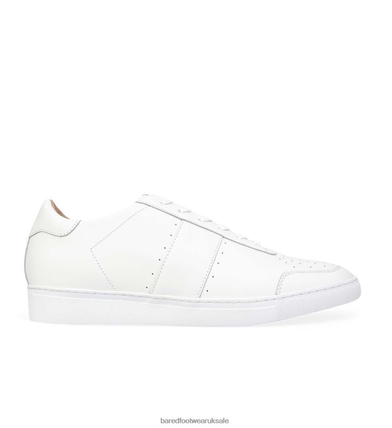 White Leather Sneakers Men Bared Footwear N06D2V57 Magnox