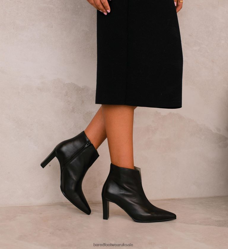 Black Leather Heeled Boots Women Bared Footwear N06D2V206 Triller