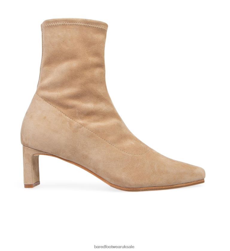 Seashell Suede Heeled Boots Women Bared Footwear N06D2V98 Mimid