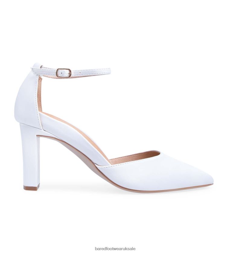 White Satin High Heels Women Bared Footwear N06D2V290 Wattle