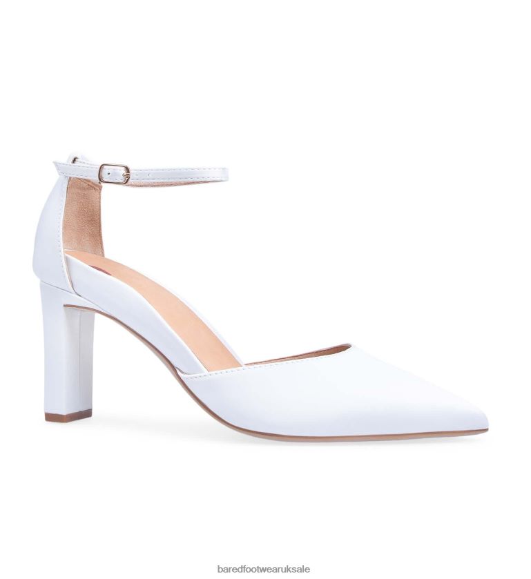 White Satin High Heels Women Bared Footwear N06D2V290 Wattle