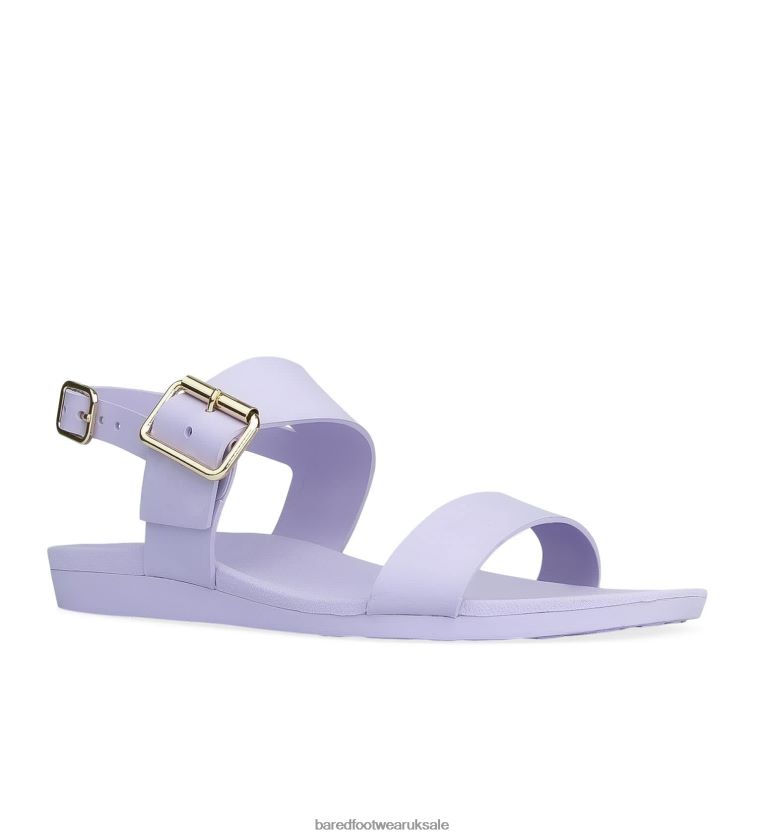 Lilac Rubber Flat Sandals Women Bared Footwear N06D2V252 Sanderlings