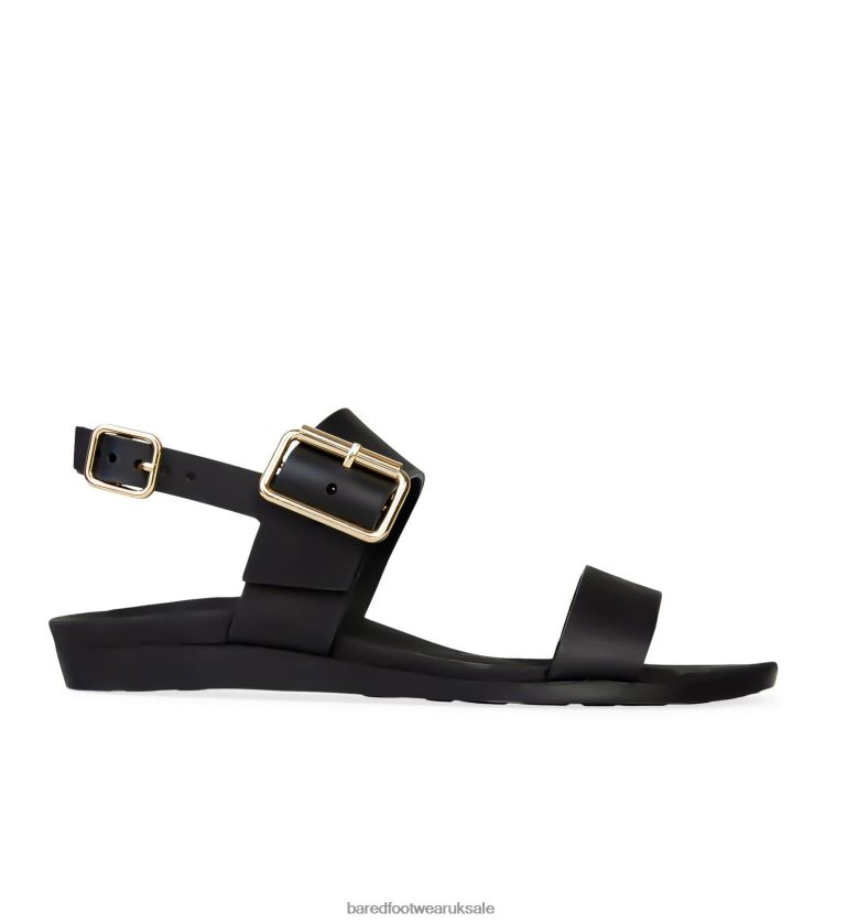 Midnight Rubber Flat Sandals Women Bared Footwear N06D2V253 Sanderlings