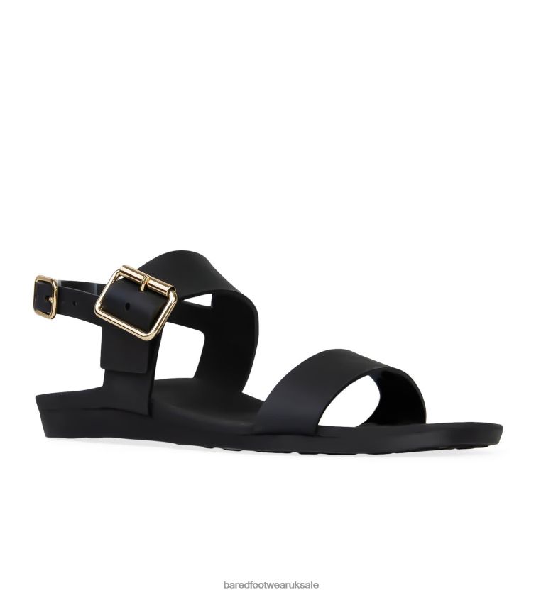 Midnight Rubber Flat Sandals Women Bared Footwear N06D2V253 Sanderlings