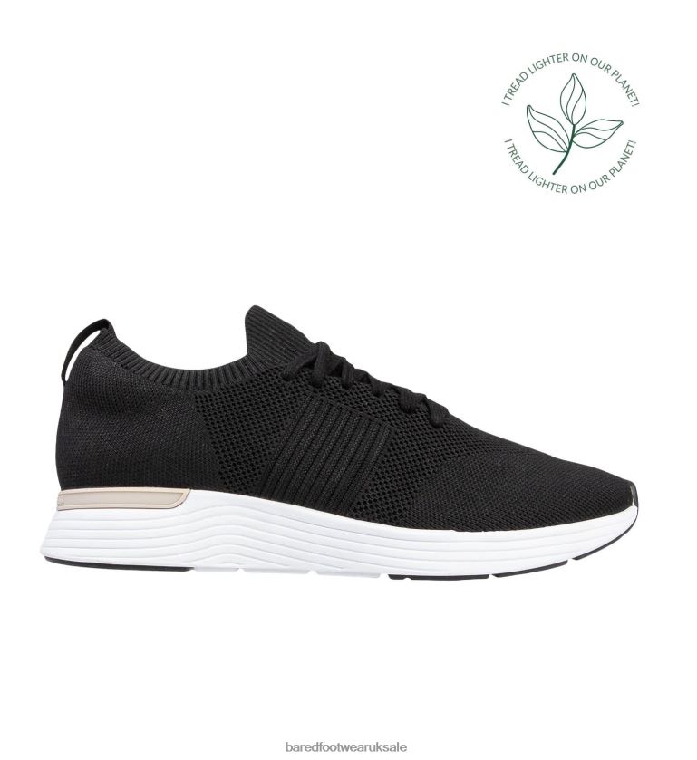 Black Knit Sneakers Women Bared Footwear N06D2V196 Jinzo