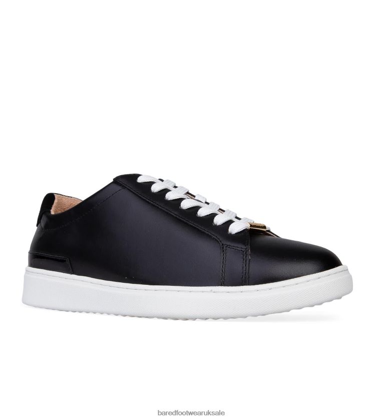 Black Leather Sneakers Women Bared Footwear N06D2V125 Hornbill 3