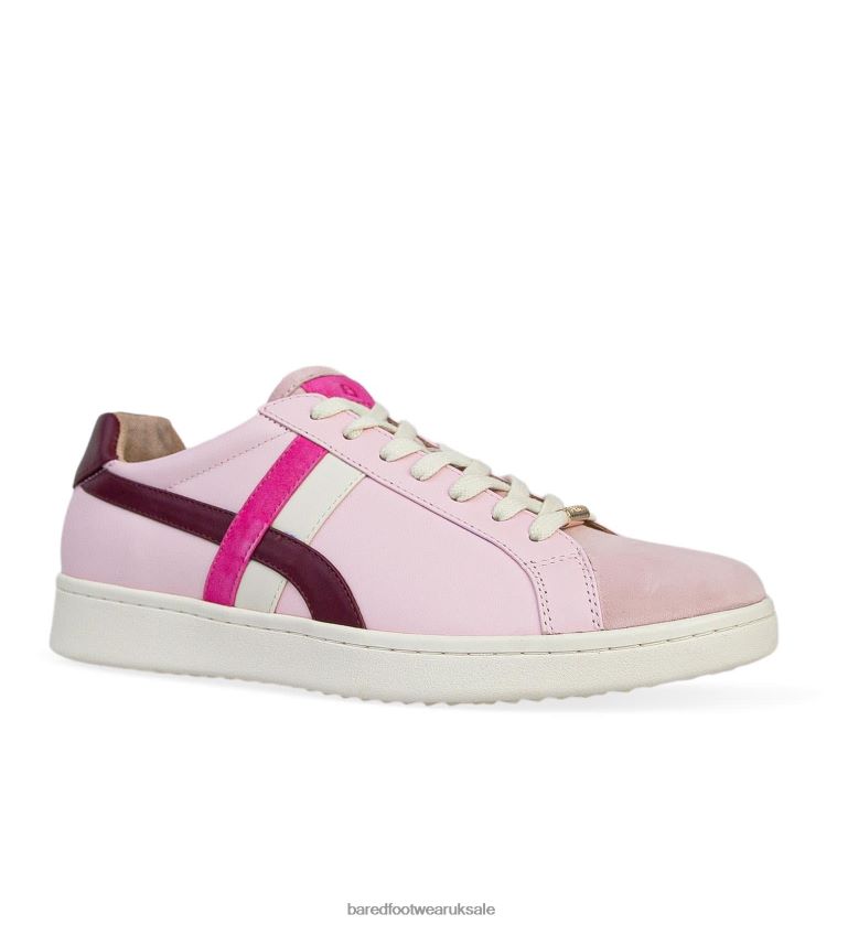 Pink & Boysenberry Leather Sneakers Women Bared Footwear N06D2V306 Seriema