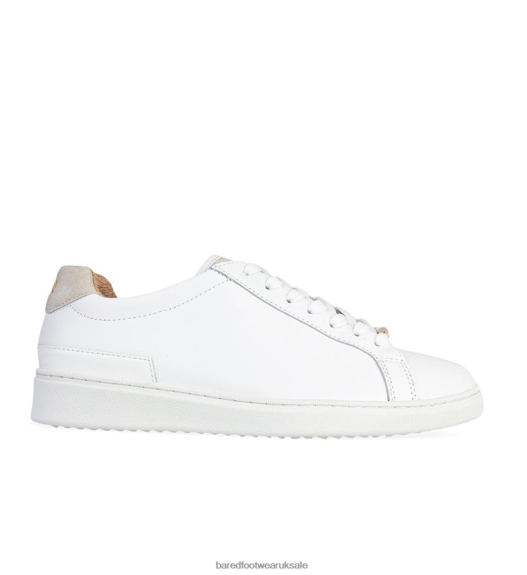 White Leather Sneakers Women Bared Footwear N06D2V133 Hornbill 3