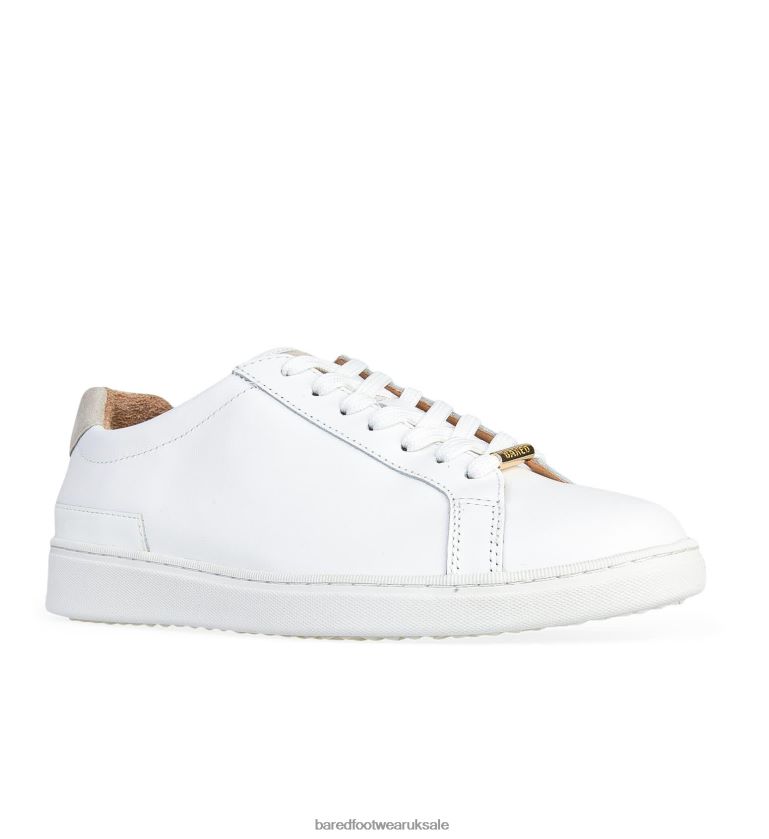 White Leather Sneakers Women Bared Footwear N06D2V133 Hornbill 3